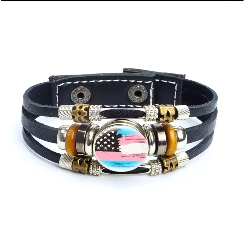New!! Transgender Flag Bracelet
